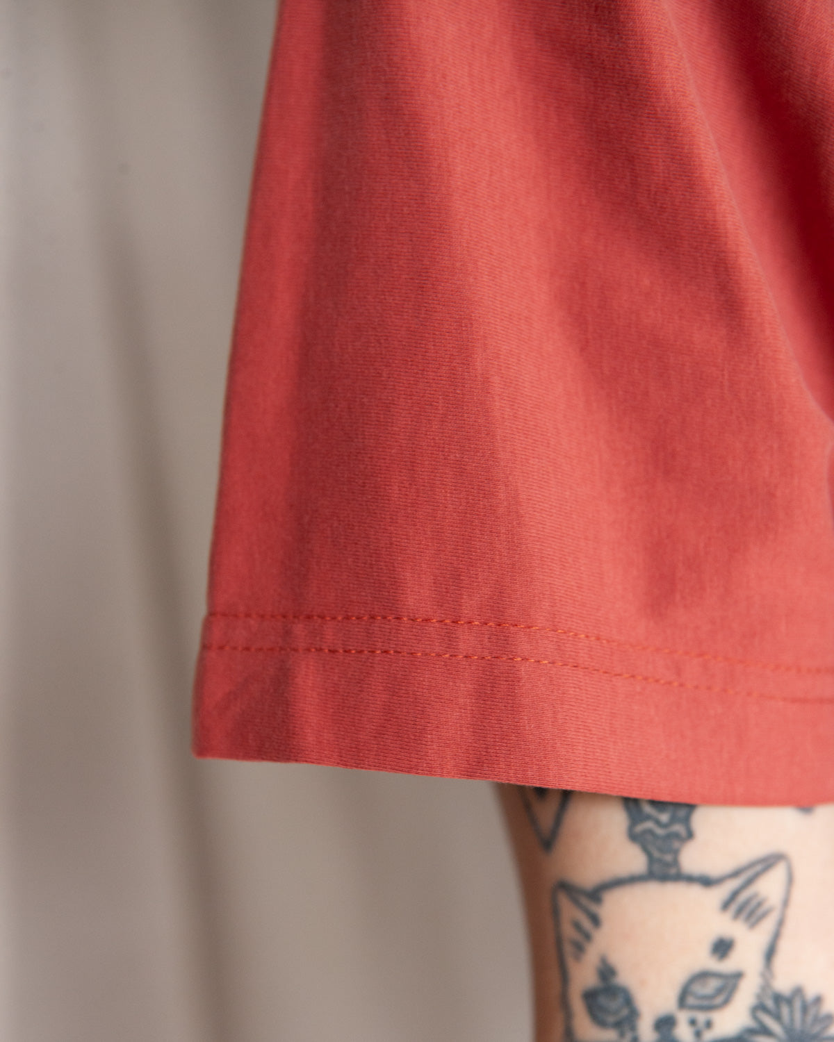 W'MENSWEAR BOWL TEE - SIENNA BROWN