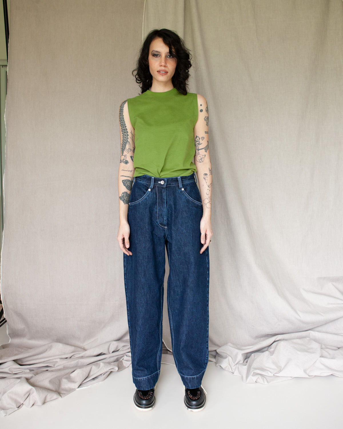 W'MENSWEAR TANK - MATCHA GREEN
