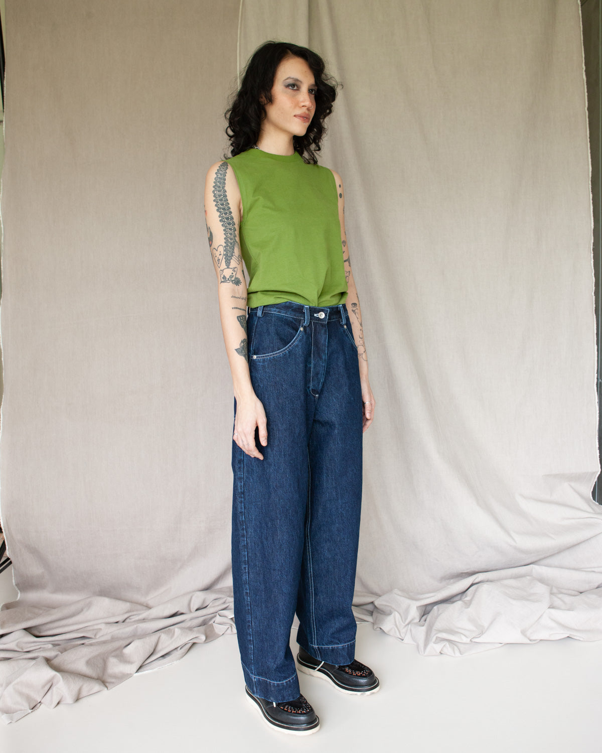 W'MENSWEAR TANK - MATCHA GREEN