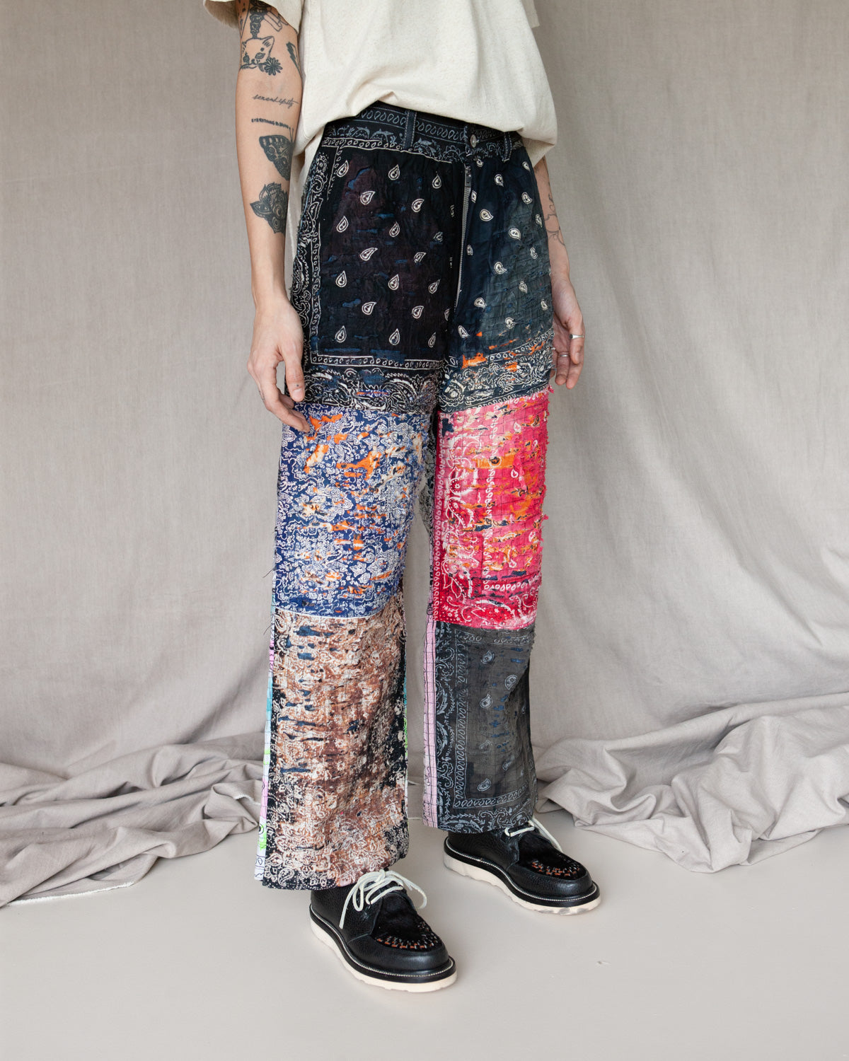 W'MENSWEAR BORO FOR PEACE - WORK JEAN - MULTI