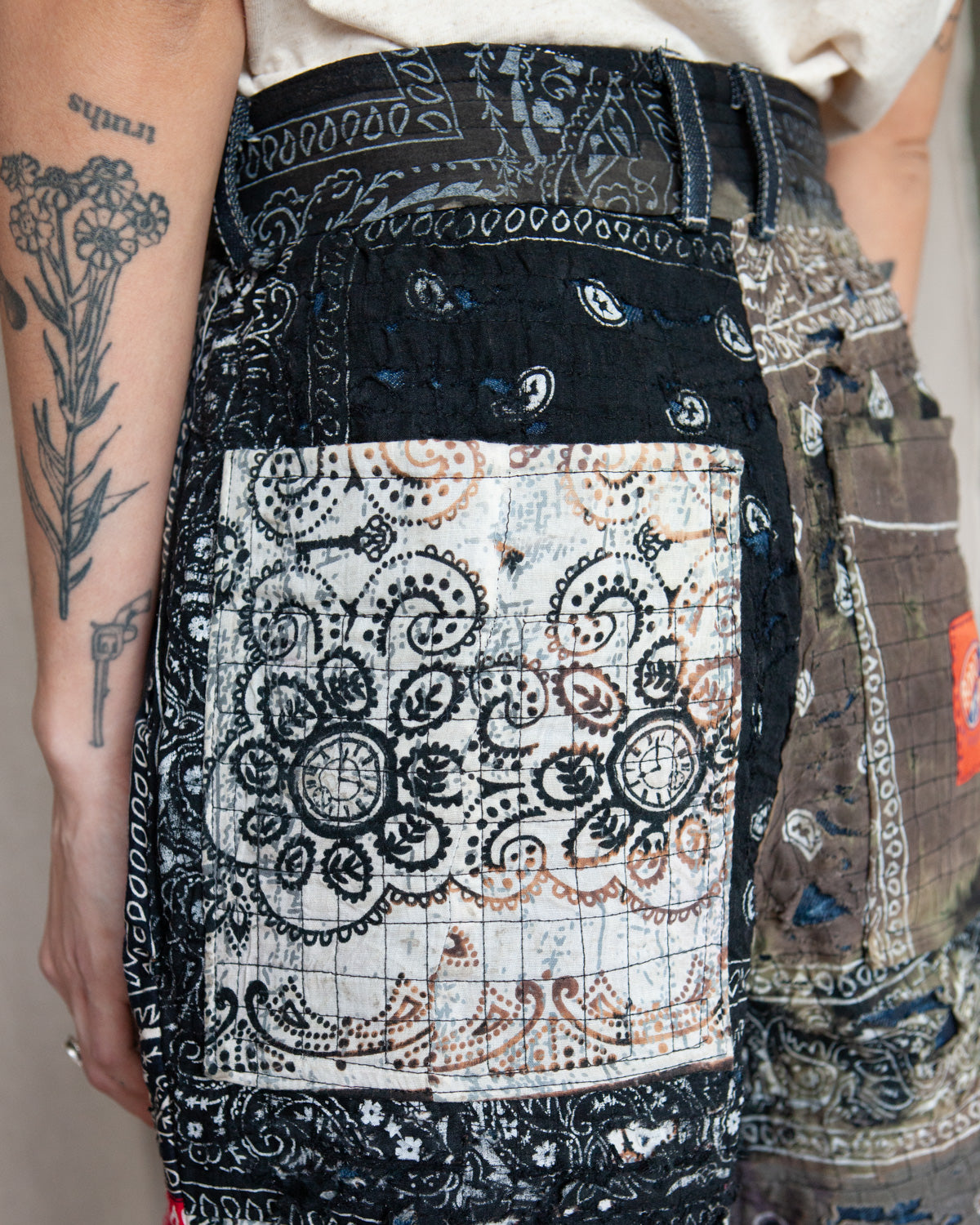 W'MENSWEAR BORO FOR PEACE - WORK JEAN - MULTI