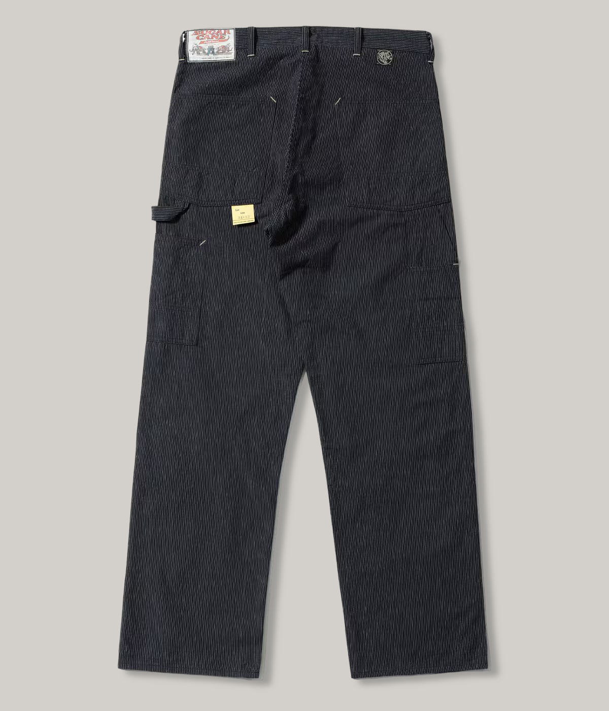 SUGARCANE FICTION ROMANCE 8oz. INDIGO STRIPE WORK PANTS