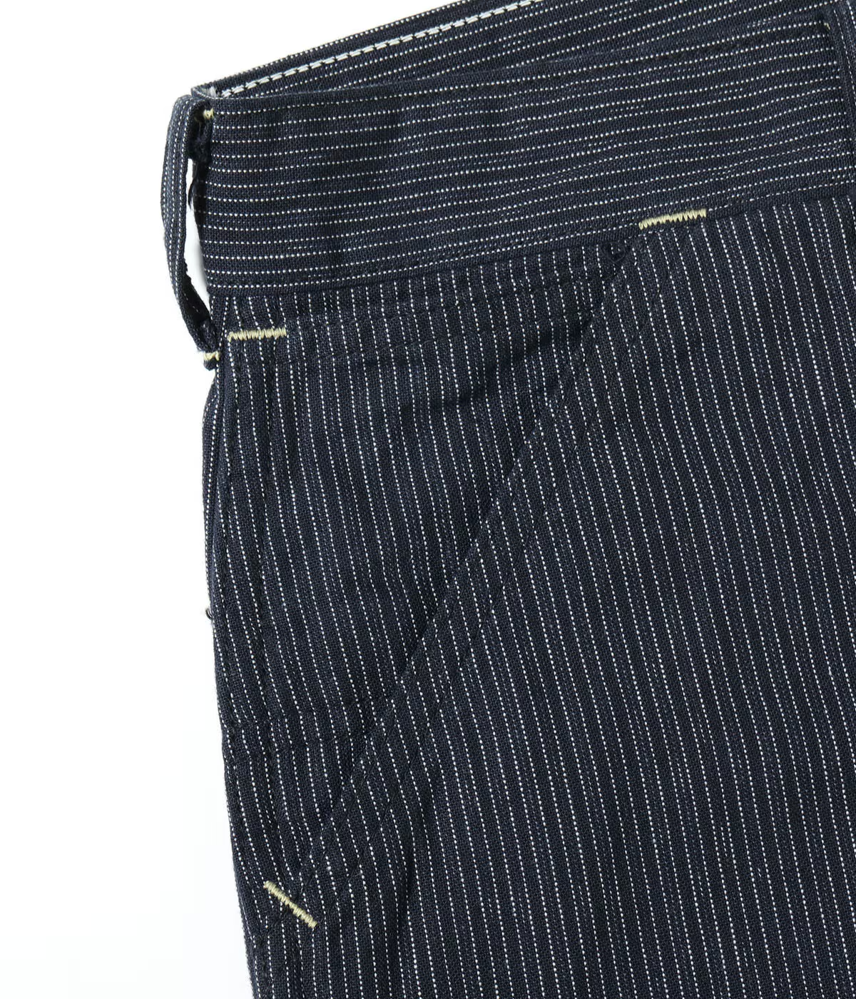 SUGARCANE FICTION ROMANCE 8oz. INDIGO STRIPE WORK PANTS