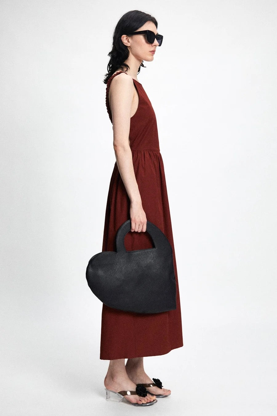 RITA ROW - ROSALES HEART BAG - BLACK