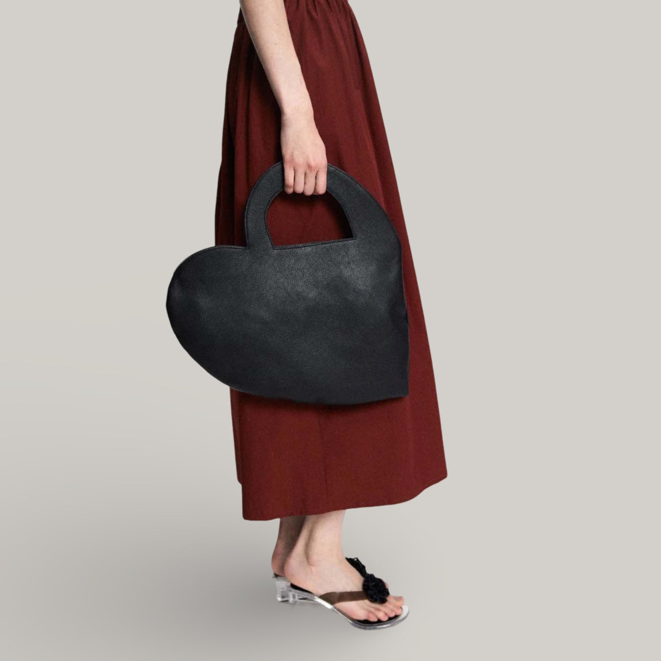 RITA ROW - ROSALES HEART BAG - BLACK