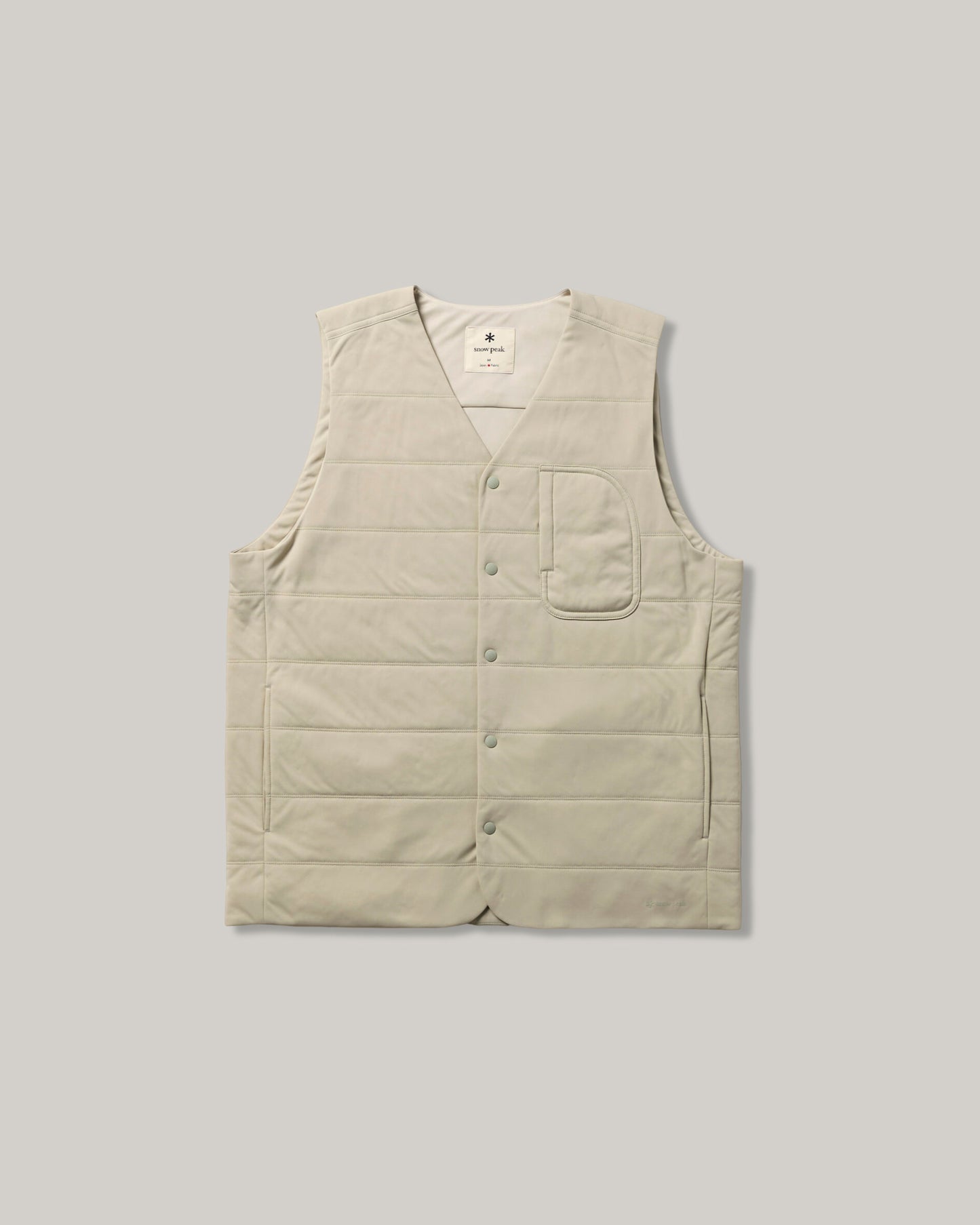 SNOW PEAK FLEXIBLE INSULATED VEST - IVORY