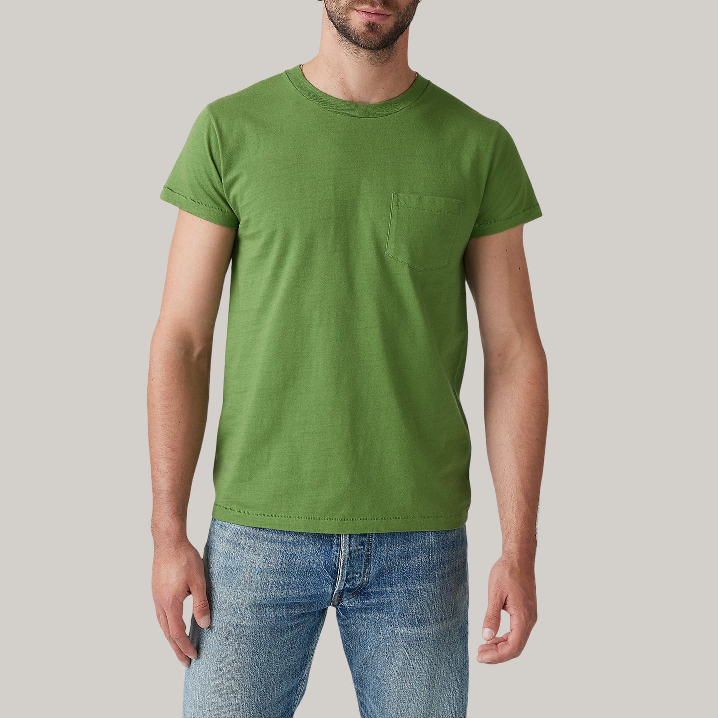 LEVI'S VINTAGE CLOTHING 1950's SPORTSWEAR TEE - ARTICHOKE GREEN