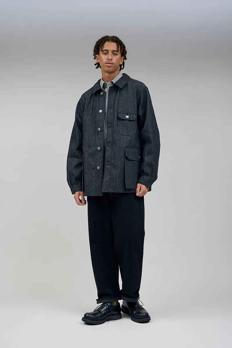 NIGEL CABOURN MAINLINE 40s FRENCH WORK JACKET - INDIGO