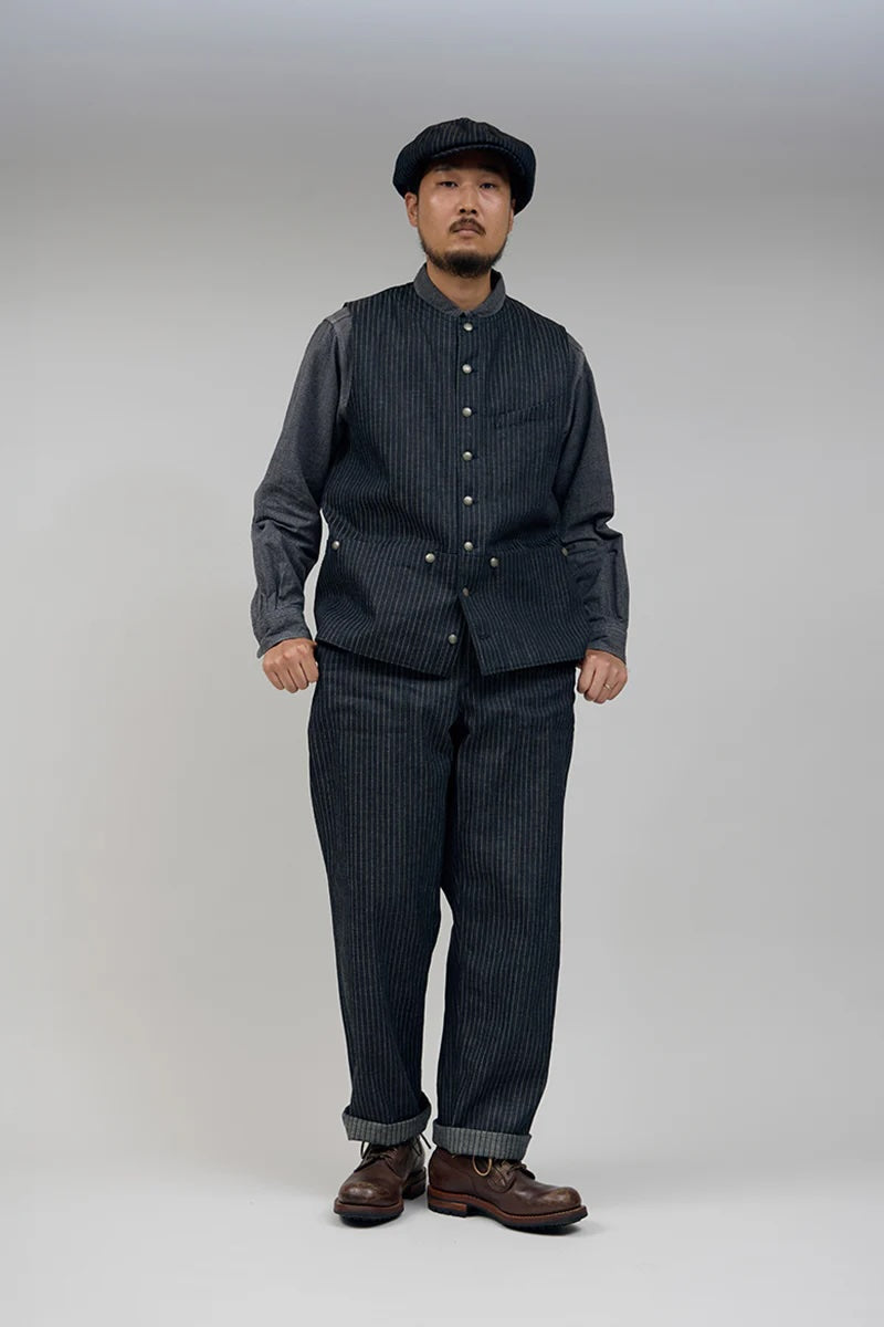 NIGEL CABOURN MAINLINE 40s FRENCH WORK PANT - INDIGO