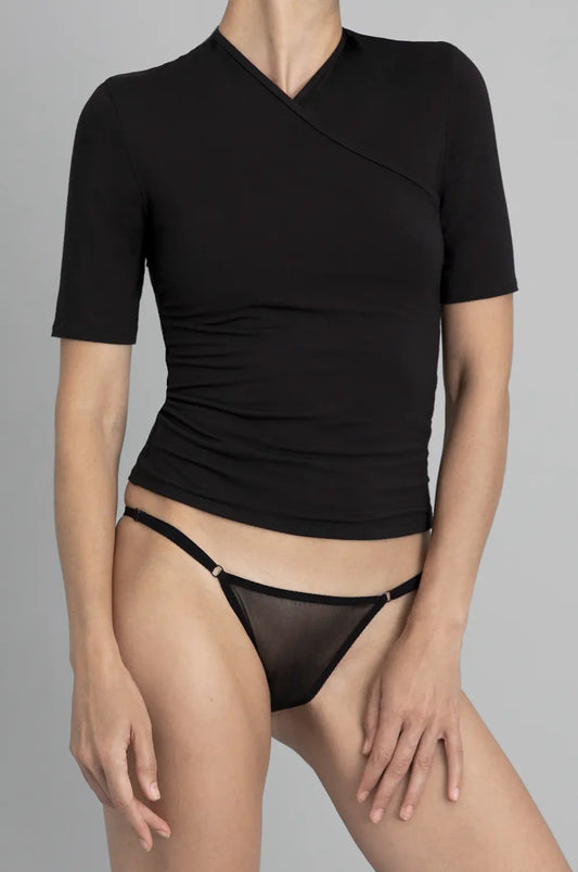 RECLINE FRENCH SLEEVE - BLACK