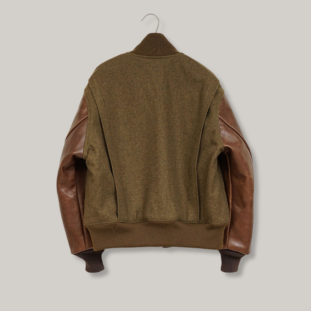 NIGEL CABOURN MAINLINE 40's TANKER JACKET - ARMY MELTON KHAKI