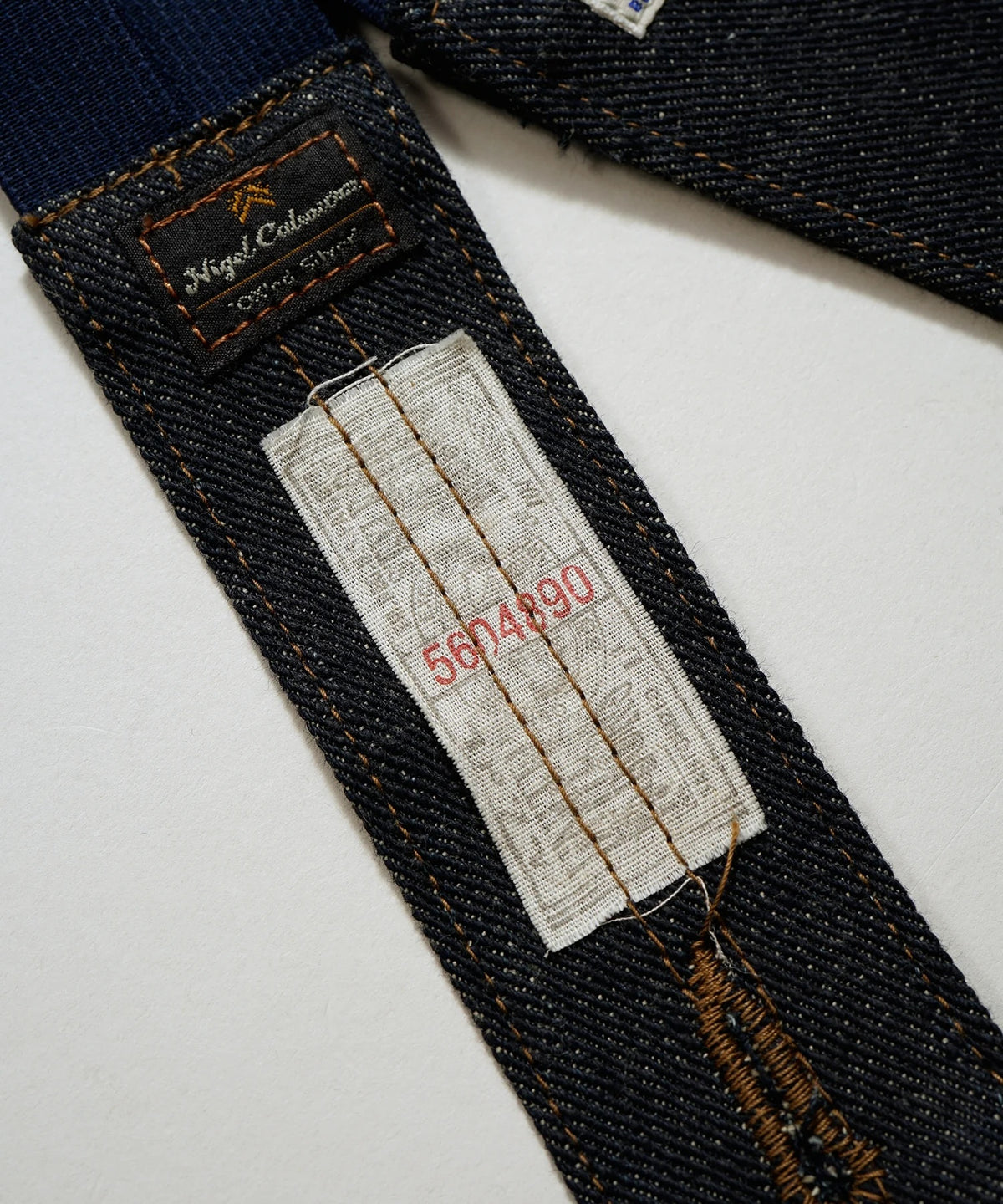 LEE x NIGEL CABOURN OX'ED SILVER - FILED WORKER SUSPENDER - INDIGO