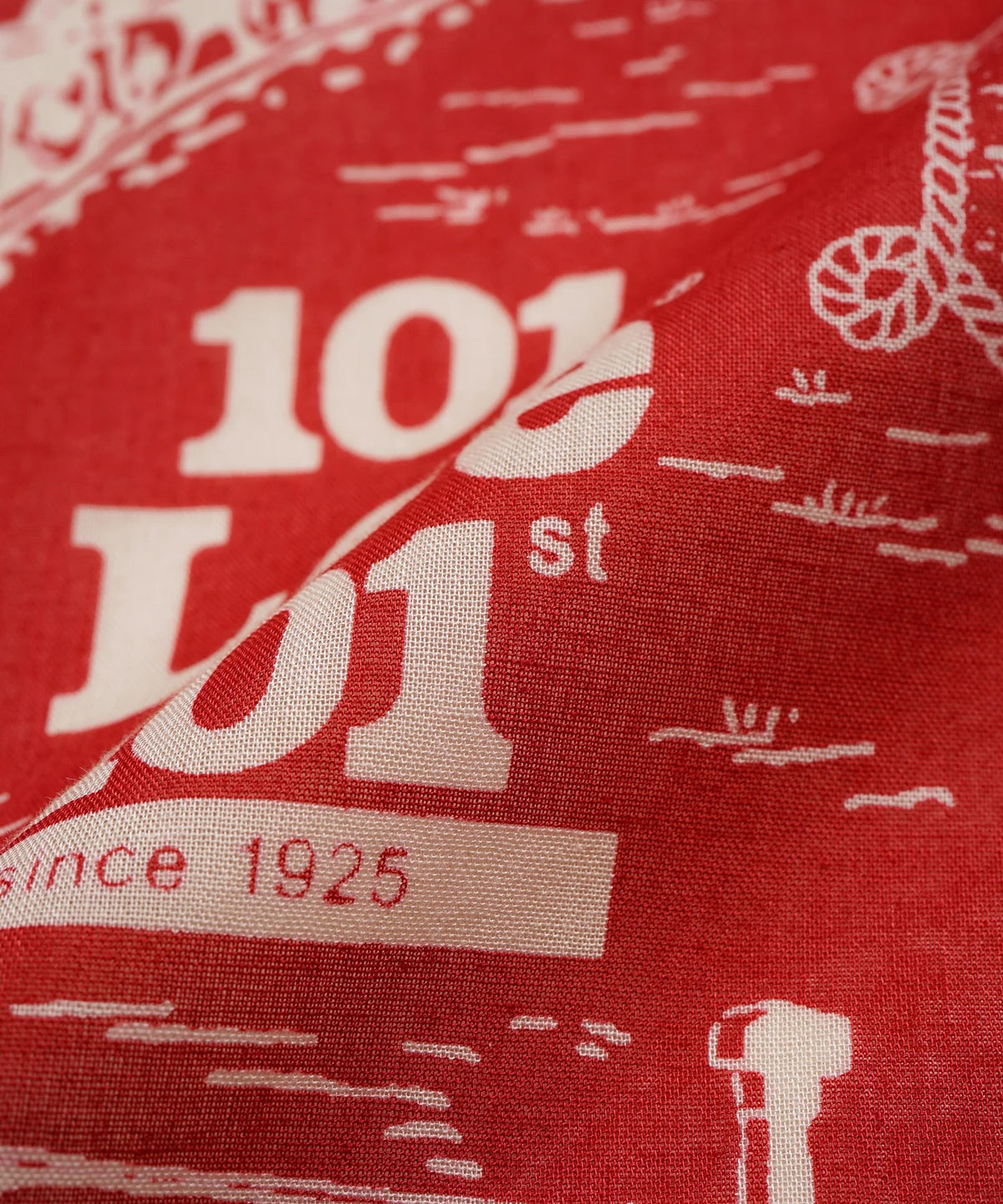 LEE x NIGEL CABOURN OX'ED SILVER - 101 BANDANA - RED