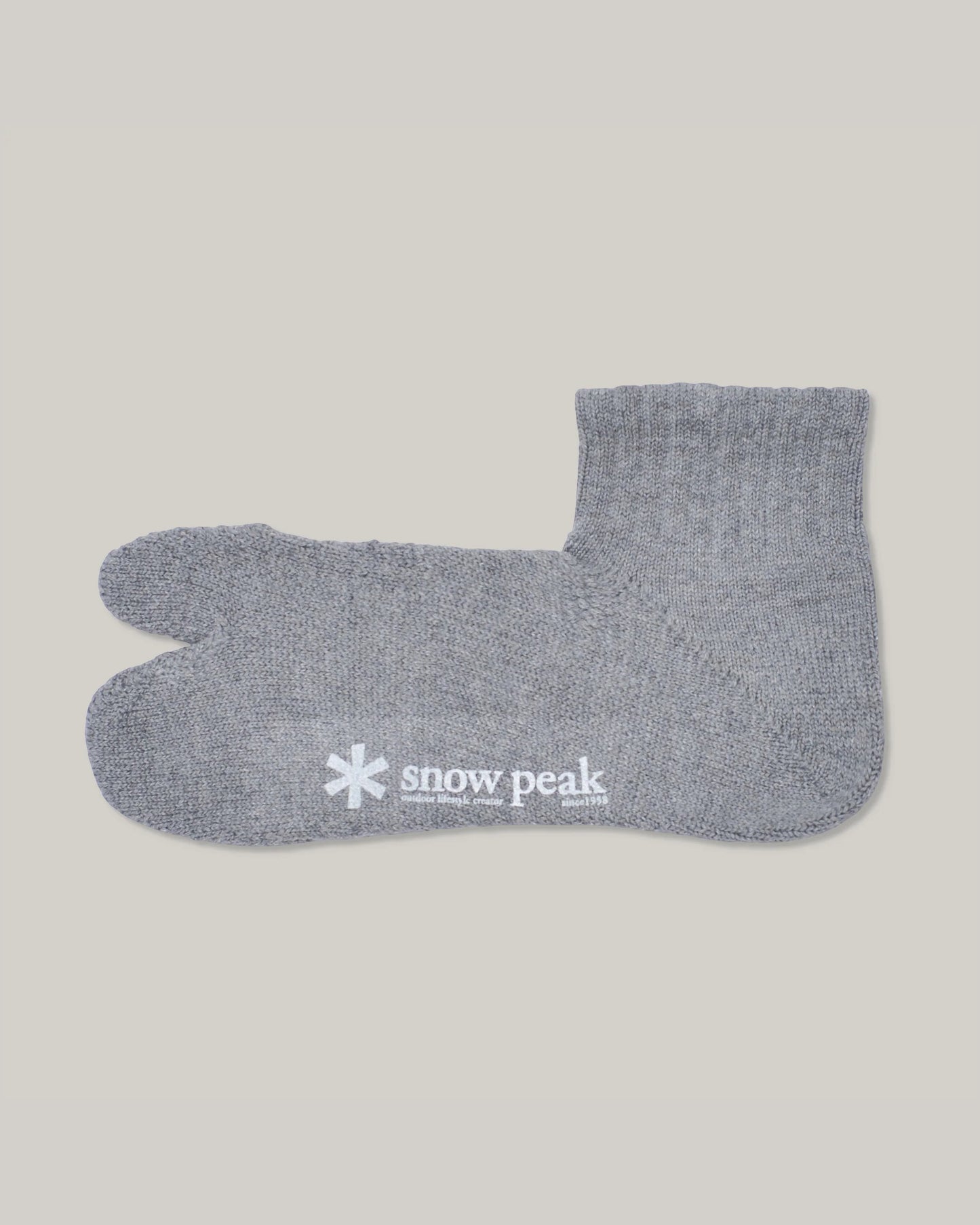 SNOW PEAK MID TABI SOCKS - M. GREY