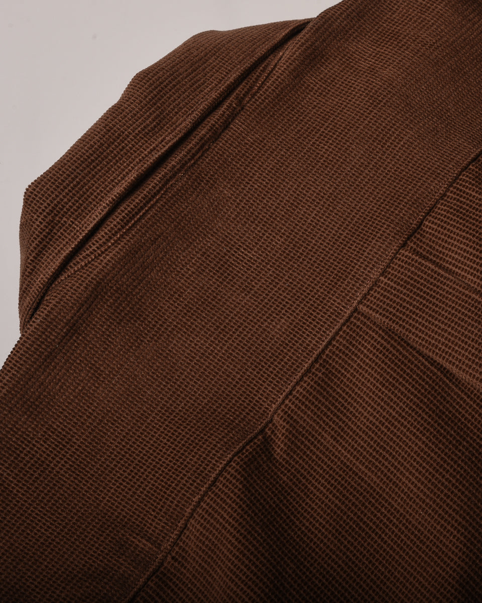 INDIGOFERA WEBSTER SHIRT - RUST SQUARE CORDUROY