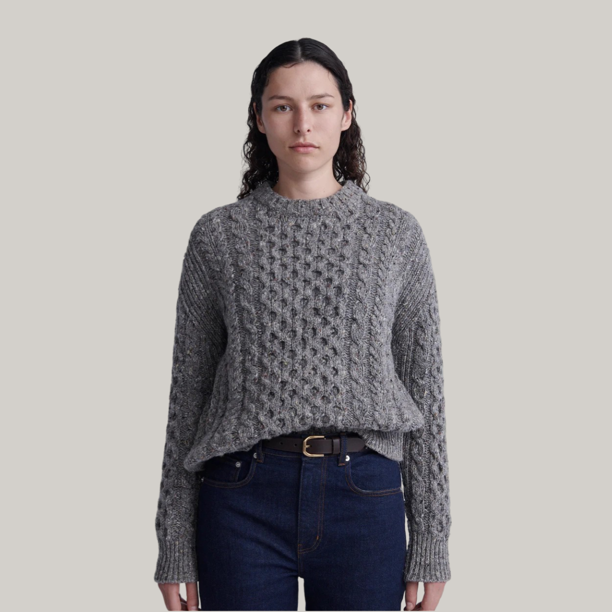 &DAUGHTER ARLA DONEGAL ARAN CREWNECK - RAMOR