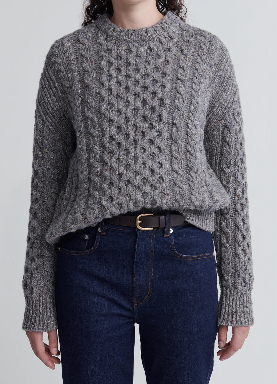 &DAUGHTER ARLA DONEGAL ARAN CREWNECK - RAMOR