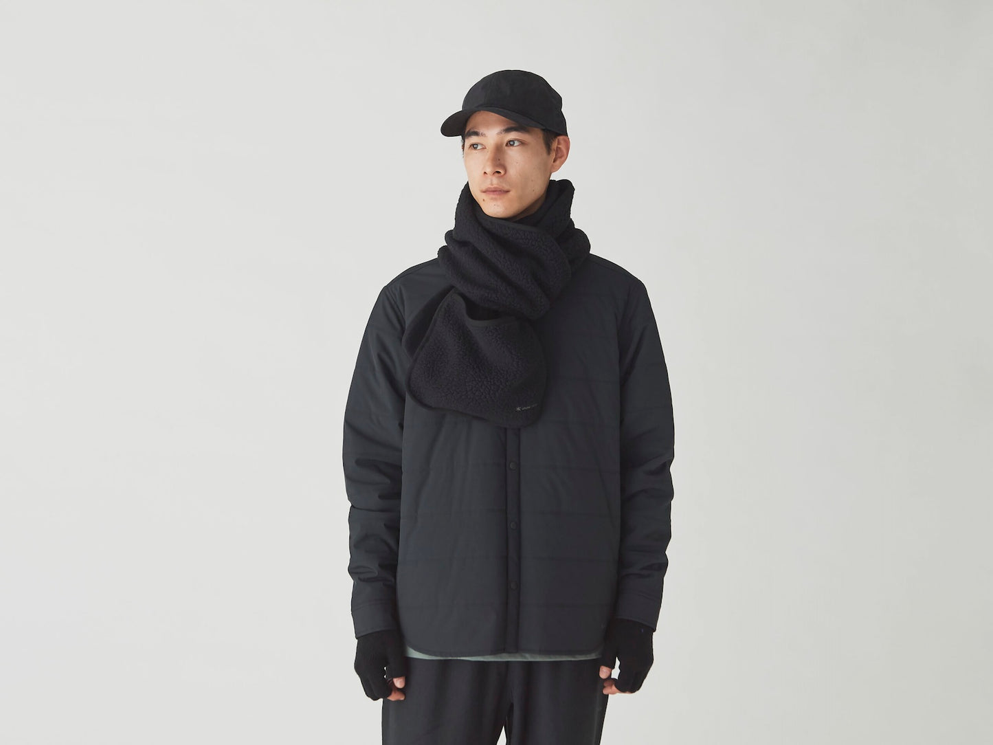 SNOW PEAK BOA FLEECE STOLE - ORANGE