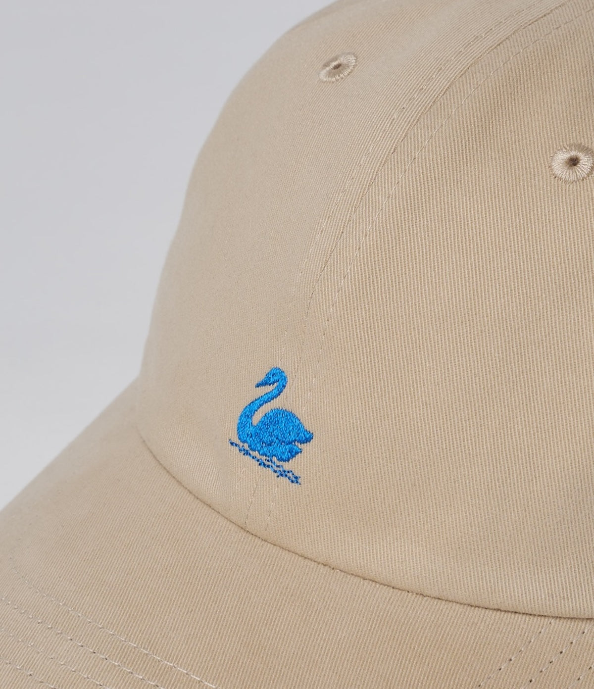 MERZ B. SCHWANEN SWAN LOGO CAP - LIGHT KHAKI