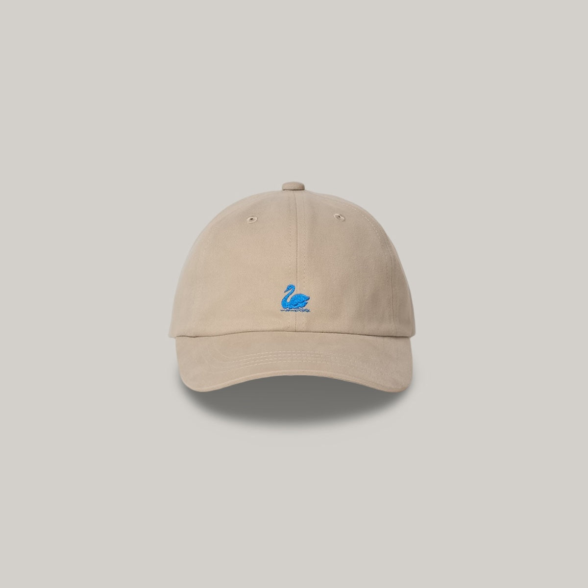 MERZ B. SCHWANEN SWAN LOGO CAP - LIGHT KHAKI