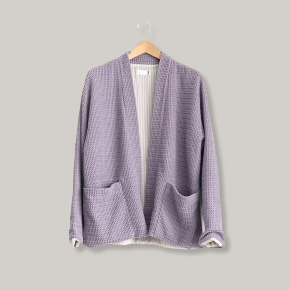 TS(S) LINED EASY CARDIGAN - LAVENDER
