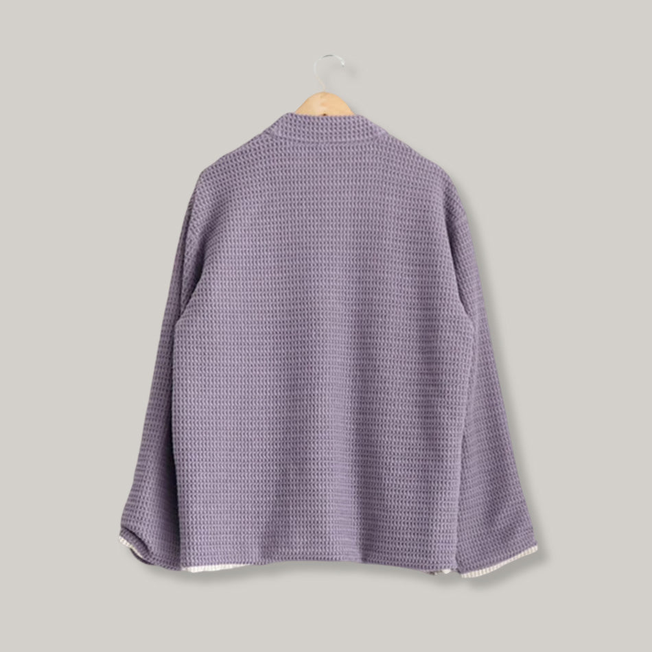 TS(S) LINED EASY CARDIGAN - LAVENDER