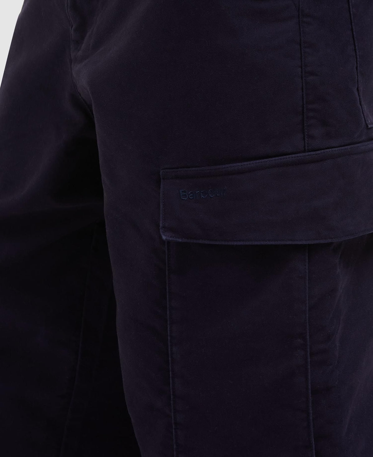 BARBOUR JUNGLE SATEEN CARGO TROUSERS - NAVY