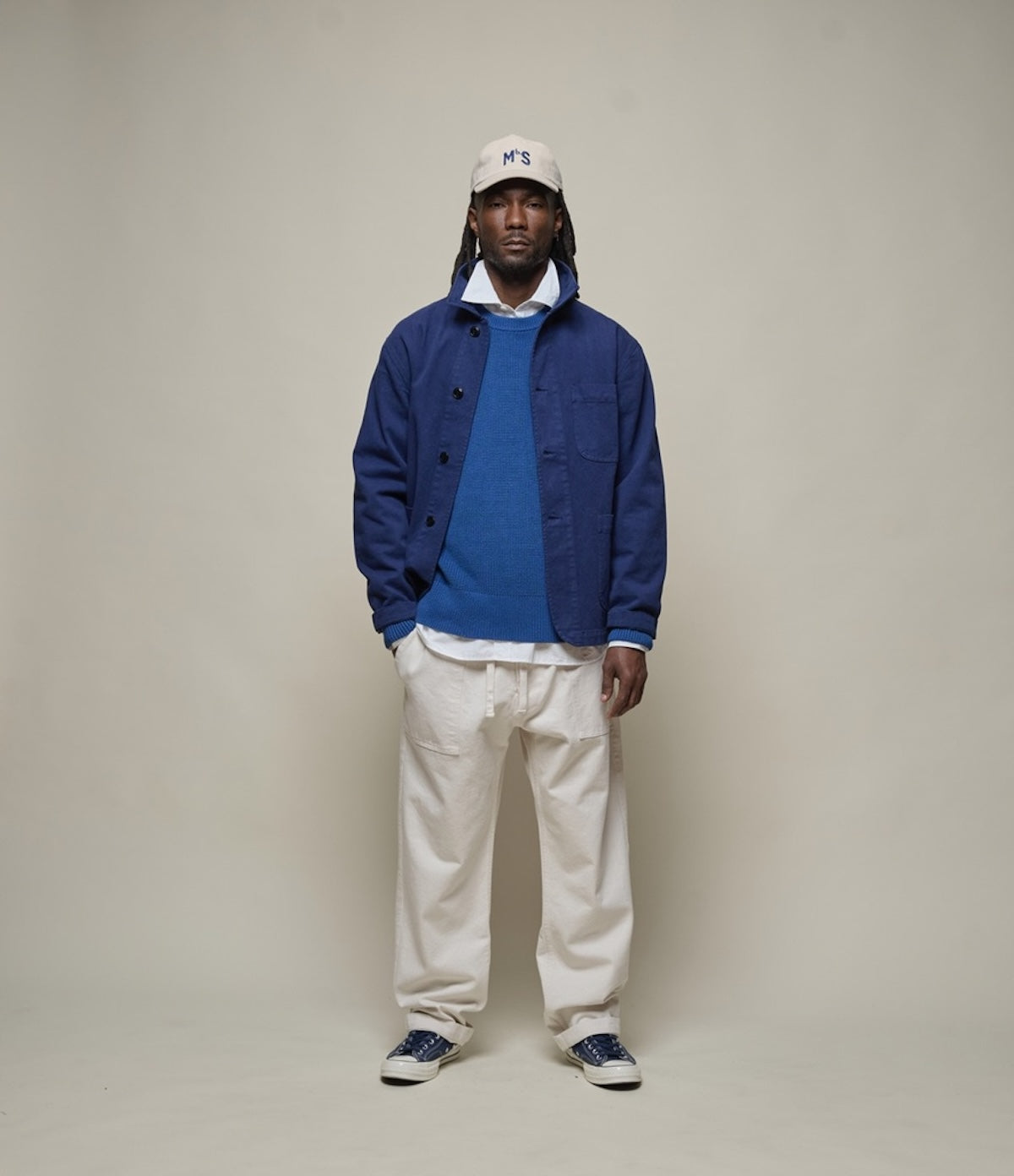 MERZ B. SCHWANEN RIBBED KNIT PULLOVER - WASHED BLUE