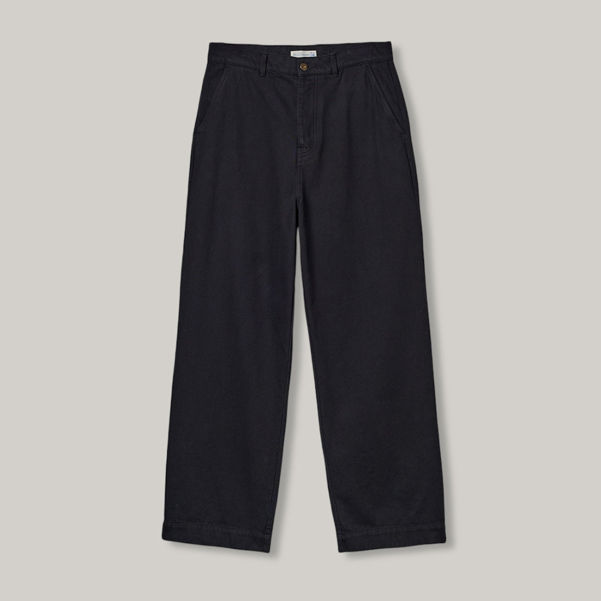 MERZ B. SCHWANEN UNISEX HIGH RISE CHINO - BLACK