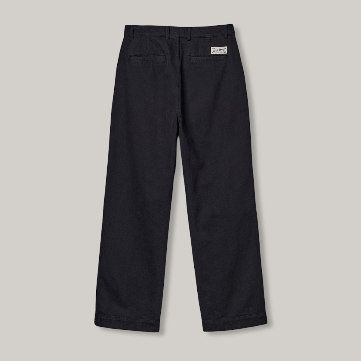 MERZ B. SCHWANEN UNISEX HIGH RISE CHINO - BLACK