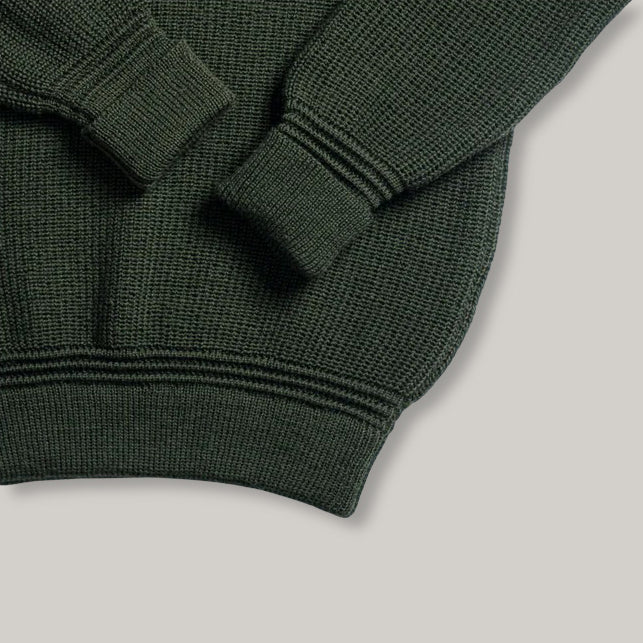 HEIMAT CREWNECK SWEATER - MILITARY GREEN