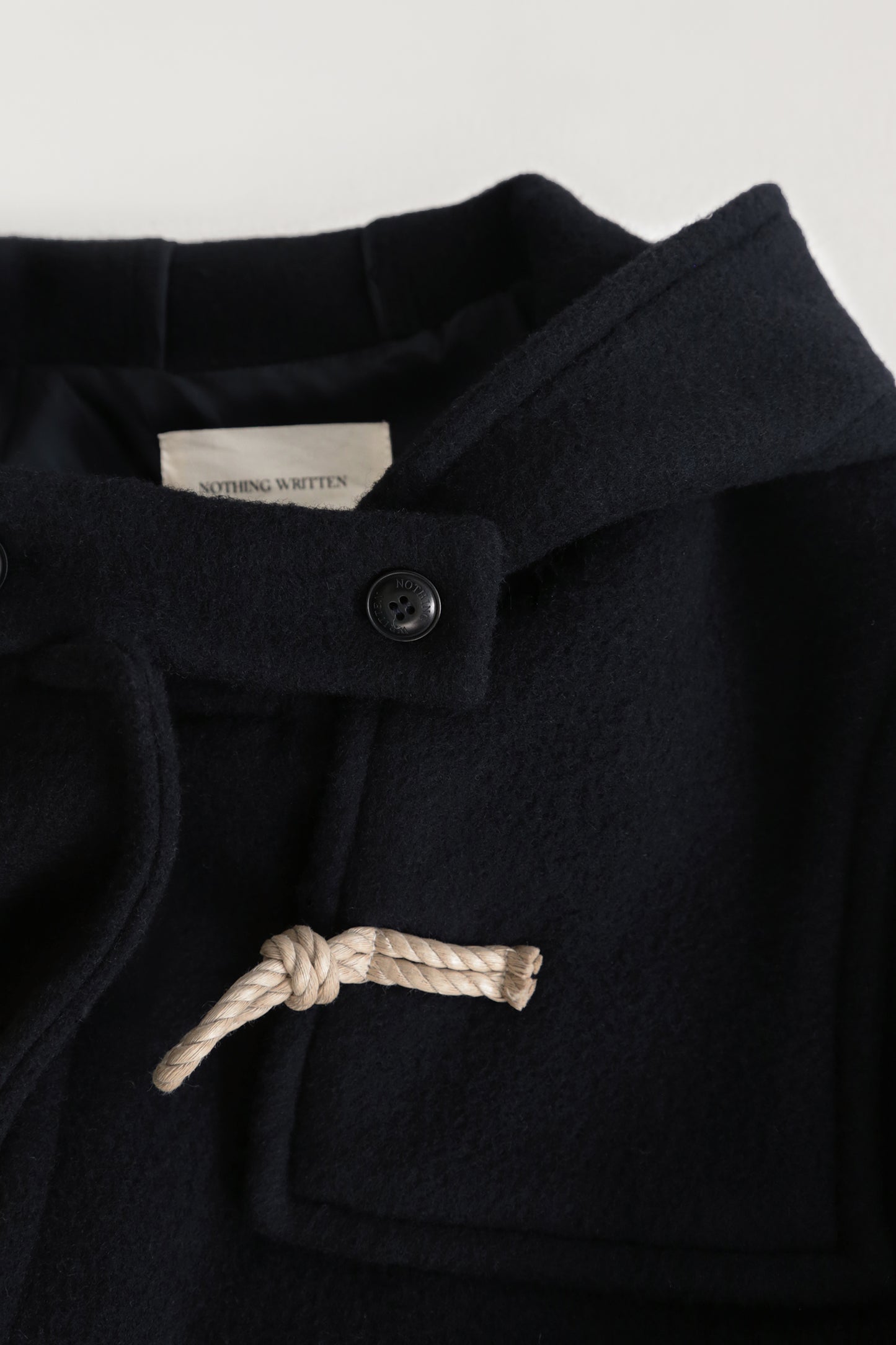 NOTHING WRITTEN CLASSIC DUFFLE COAT - NAVY