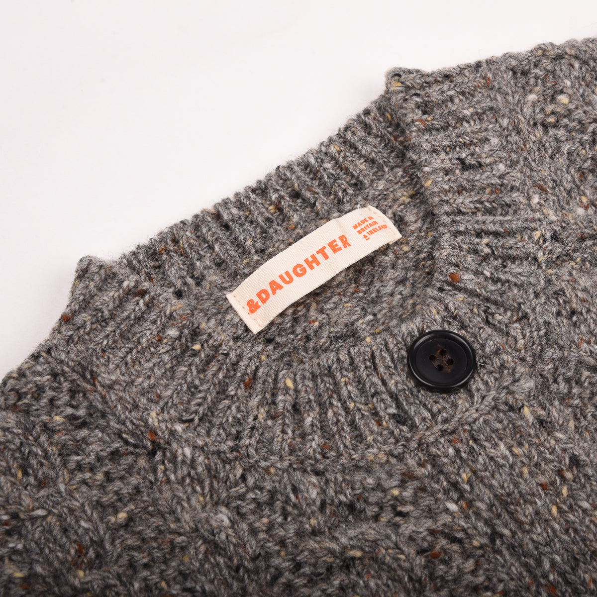 &DAUGHTER MARIE DONEGAL CABLE CREWNECK CARDIGAN - RAMOR