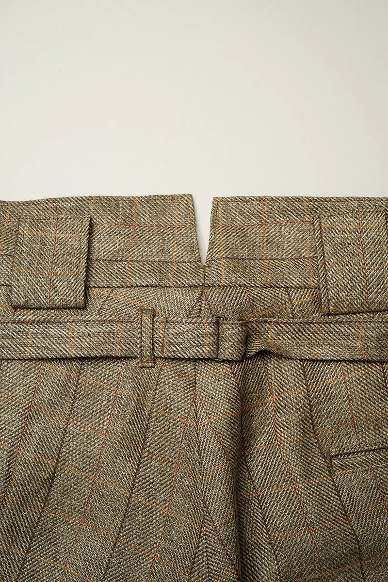 NIGEL CABOURN ENGINEER PANTS - HEMP LINEN CHECK
