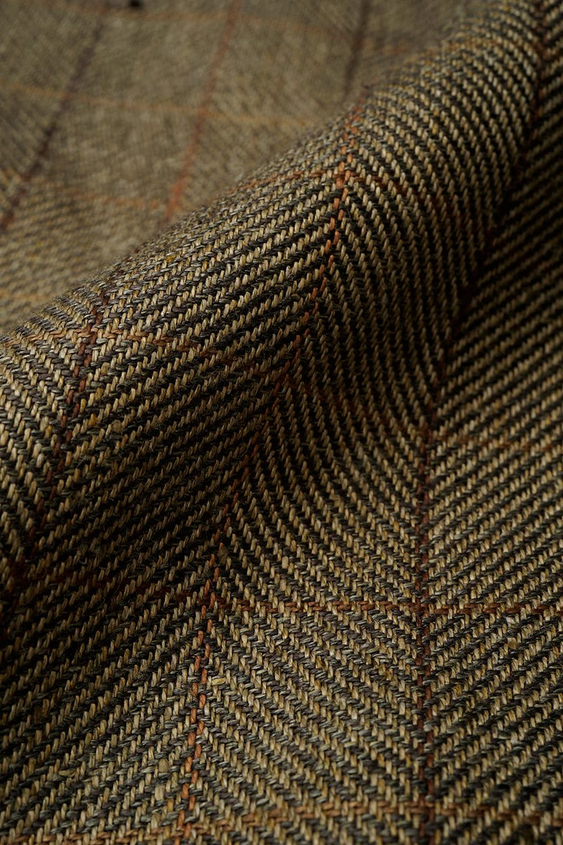 NIGEL CABOURN ENGINEER PANTS - HEMP LINEN CHECK