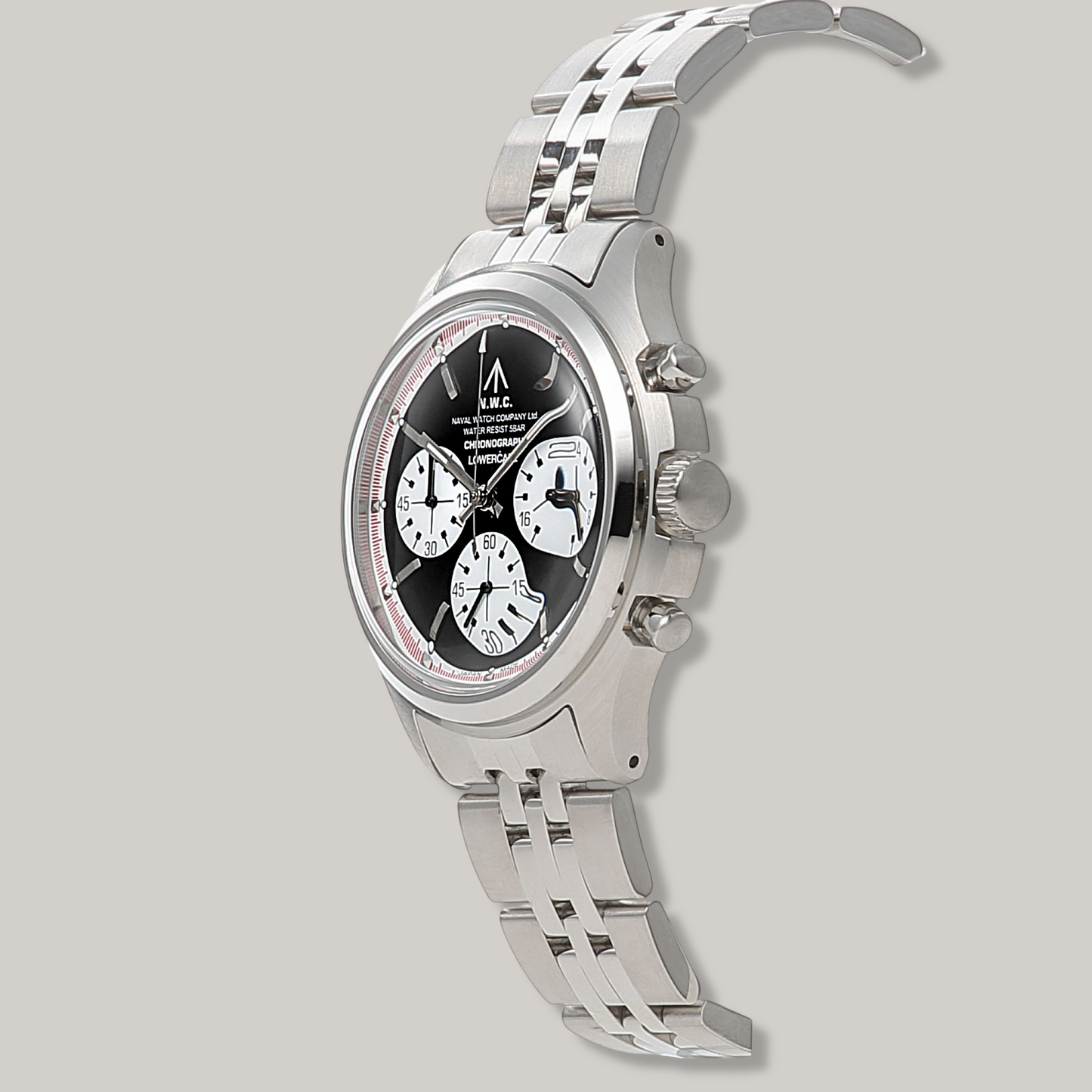 Naval Watch Co. FRXC012 Chronograph 3links S/S Metal strap