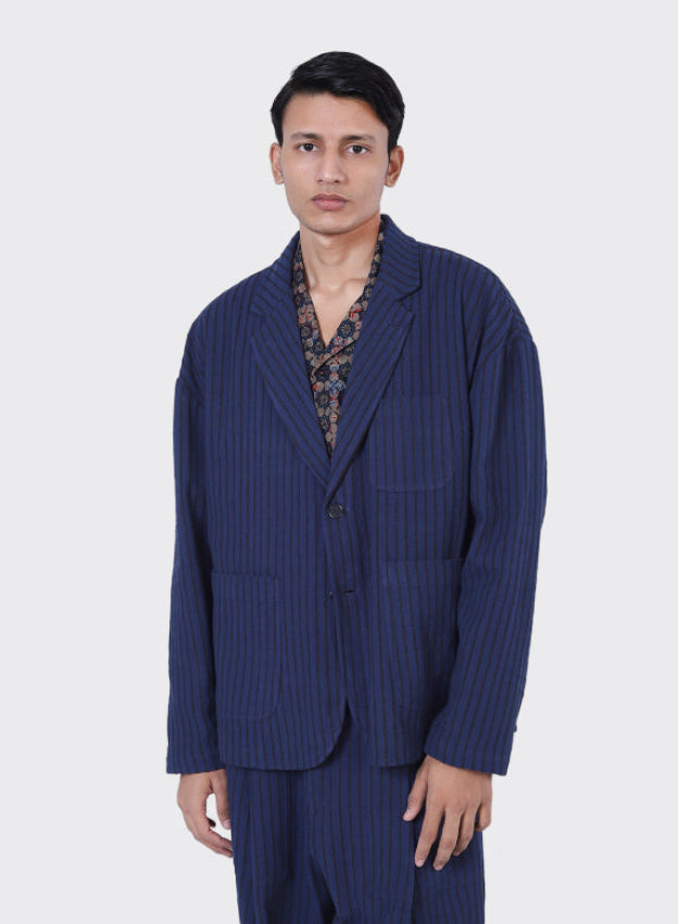 KARDO HUGH 2.0 BLAZER - NAVY STRIPE