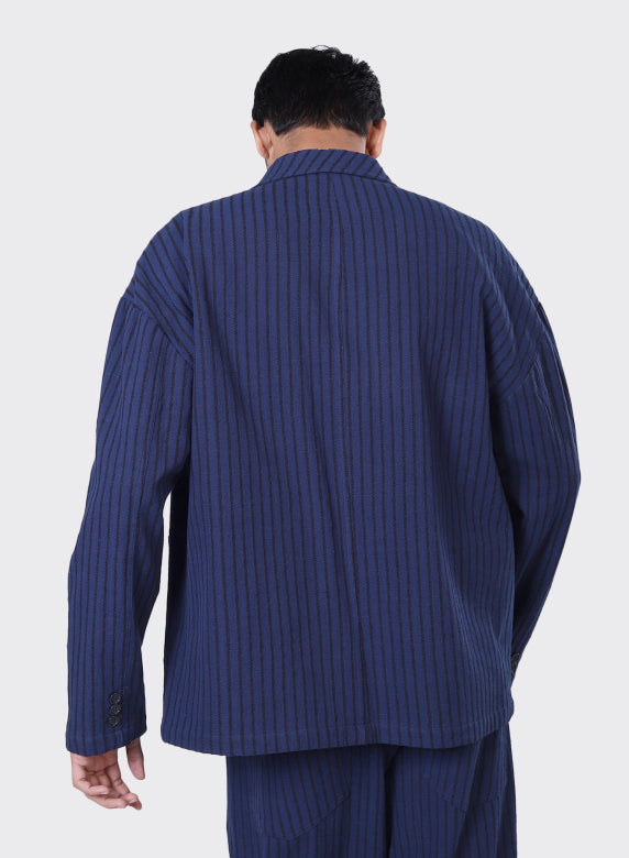 KARDO HUGH 2.0 BLAZER - NAVY STRIPE