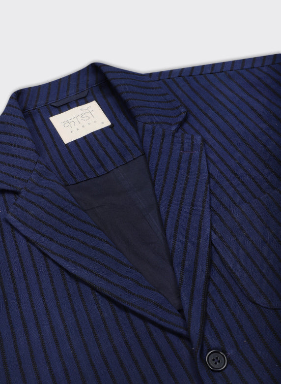 KARDO HUGH 2.0 BLAZER - NAVY STRIPE