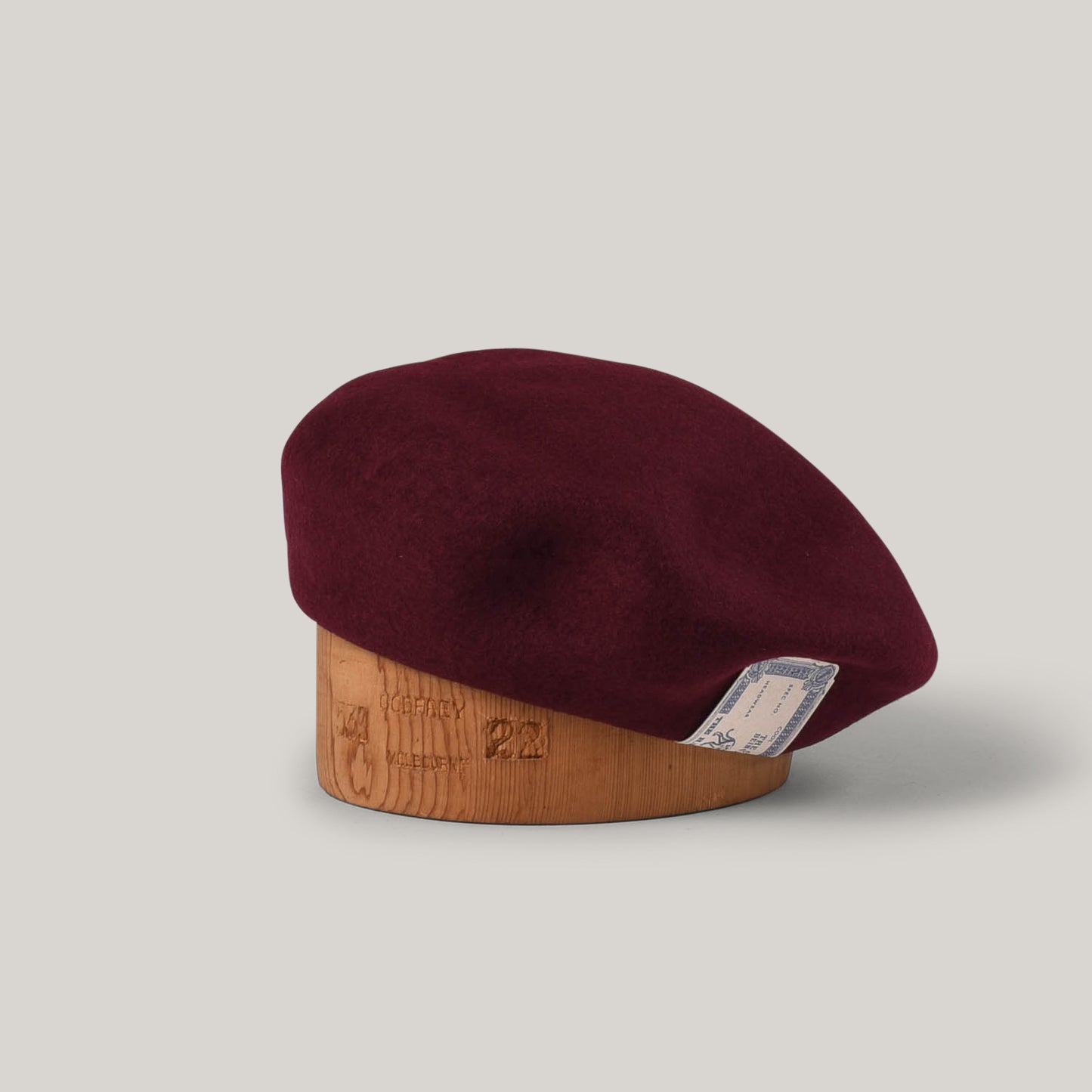 H.W. DOG & CO. BASIC BERET - WINE