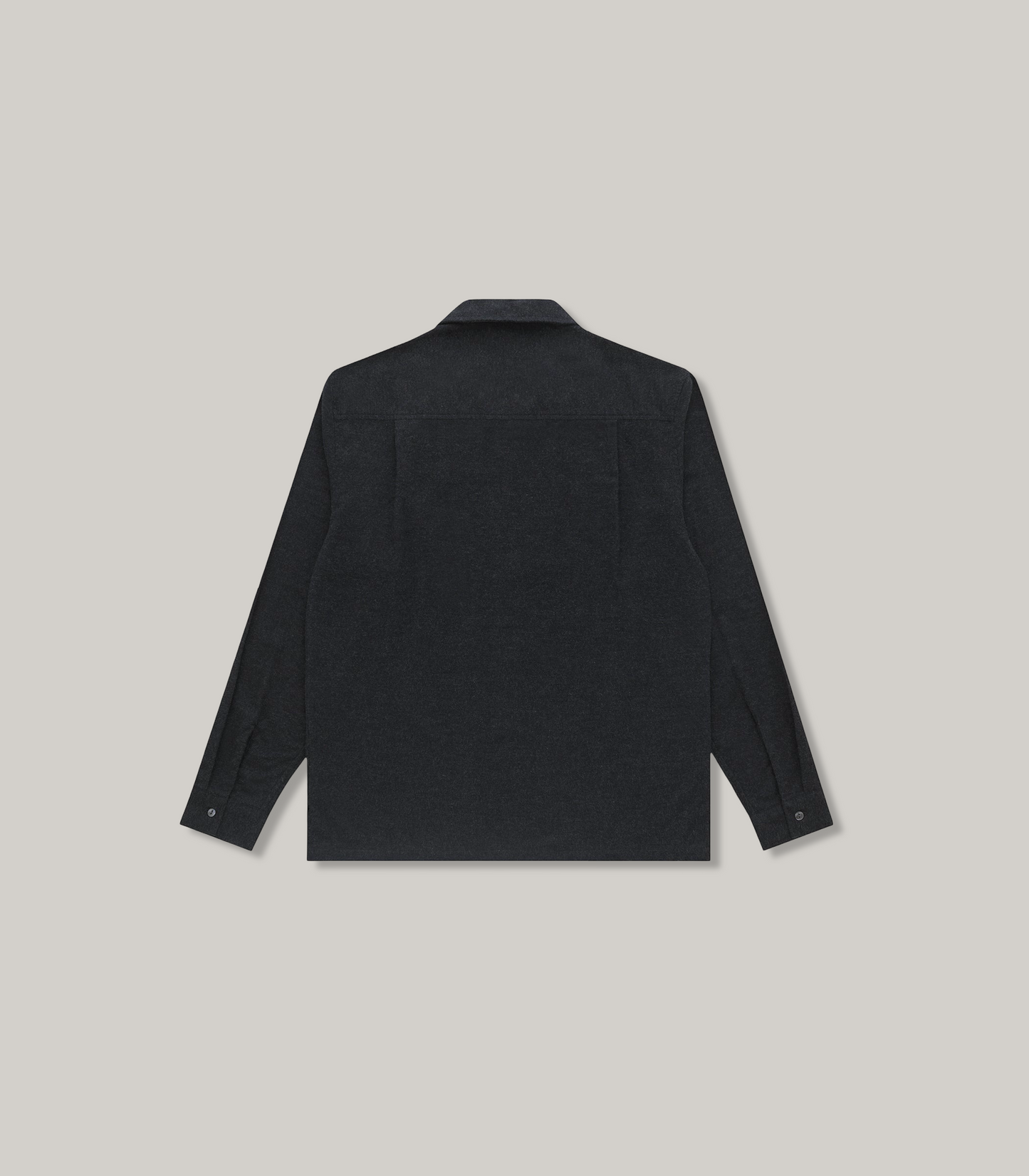 KNICKERBOCKER HILL COTTON & CASHMERE SHIRT - CHARCOAL