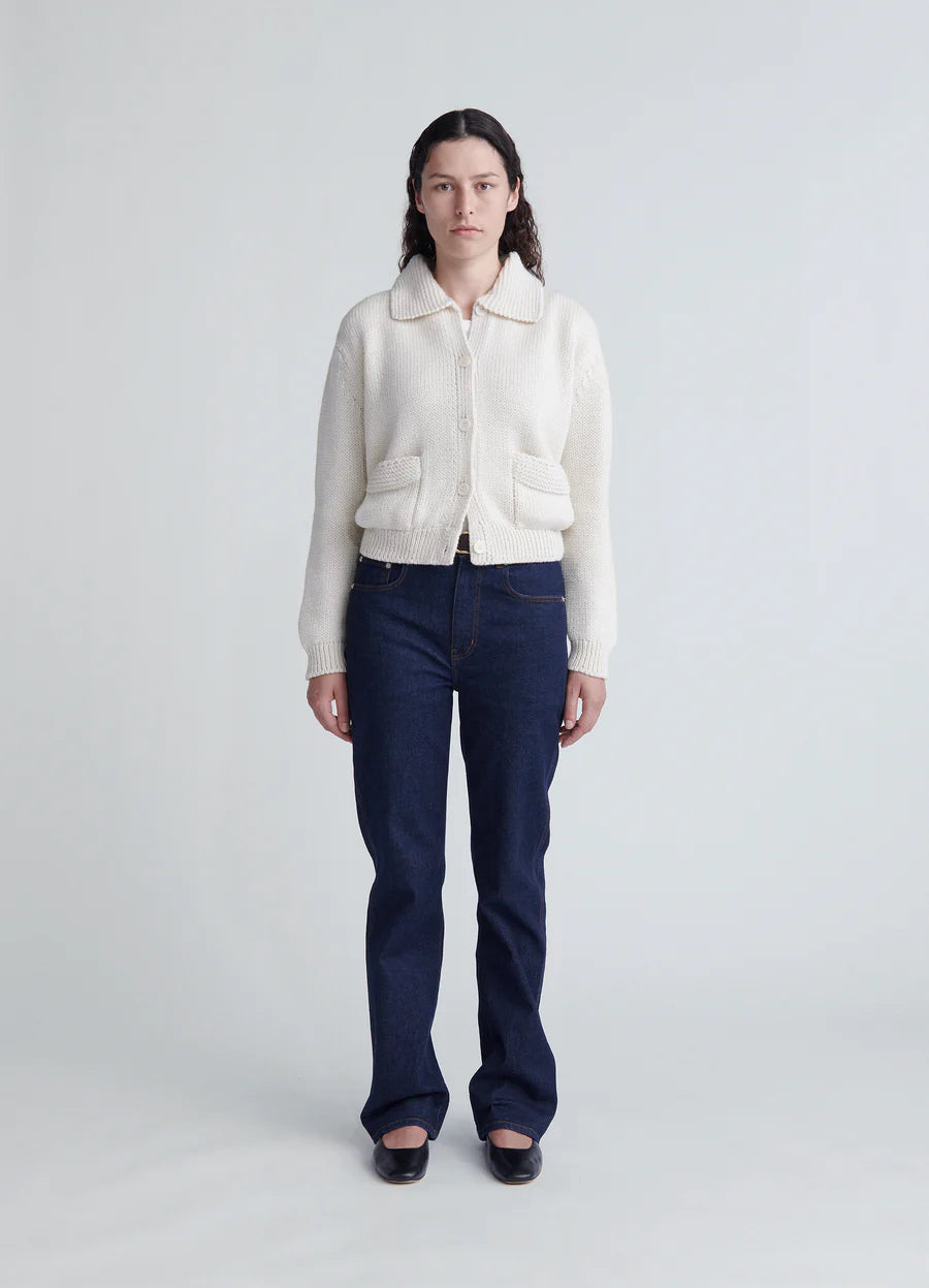 &DAUGHTER IRISH POCKET JACKET - ECRU