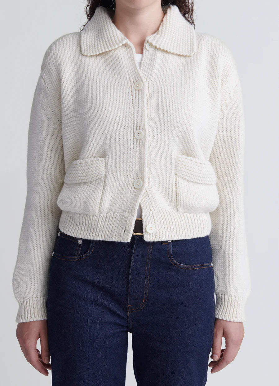 &DAUGHTER IRISH POCKET JACKET - ECRU