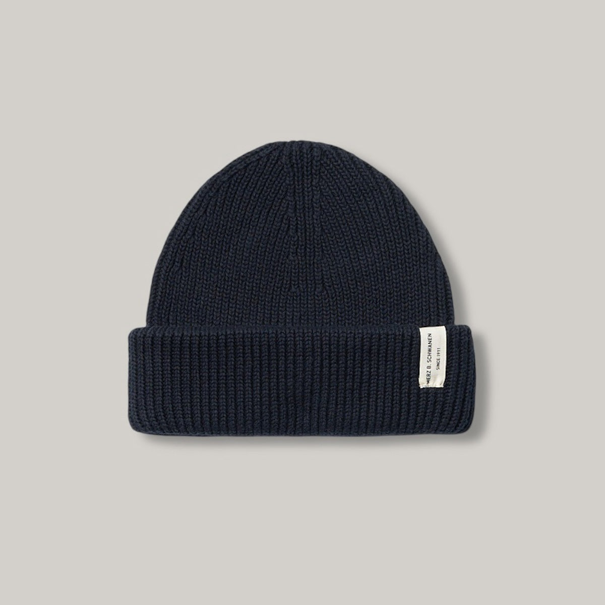 MERZ B. SCHWANEN KNB01 BEANIE - DEEP BLACK