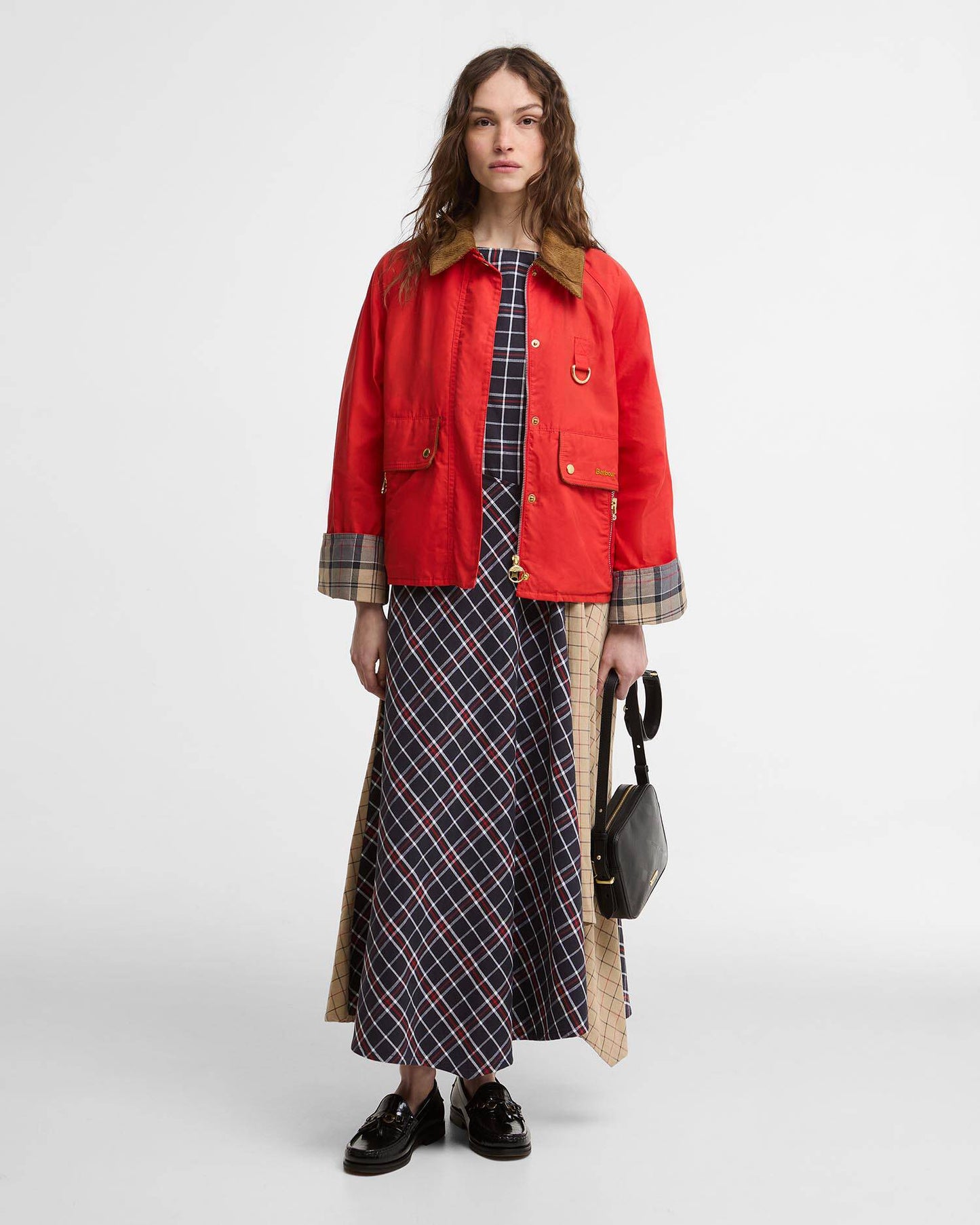 BARBOUR MACKWORTH CASUAL JACKET - VERMILLION