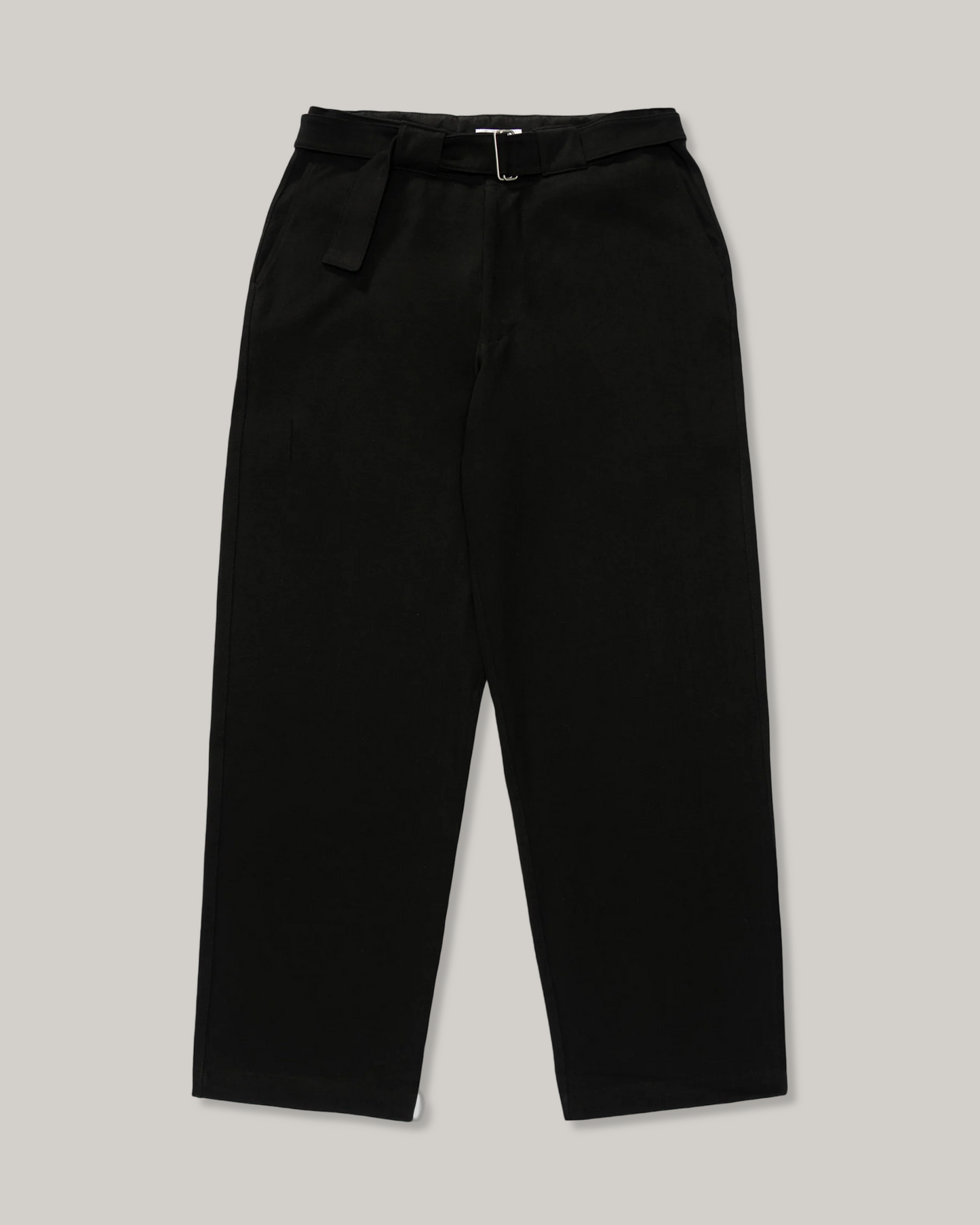 LADY WHITE CO. BELTED JERSEY TROUSER - BLACK