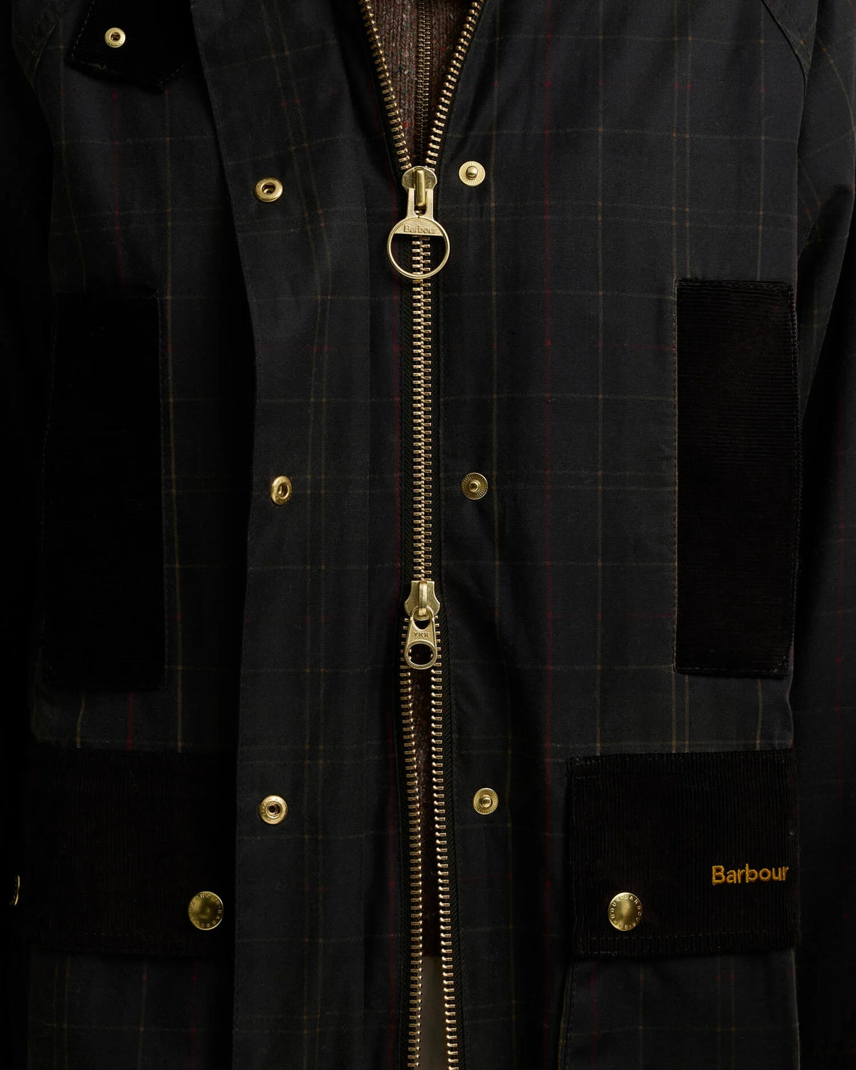 BARBOUR TARTAN REIMAGINED ICONS TARTAN MODEN BEAUFORT WAX JACKET - CLASSIC TARTAN/ OLIVE