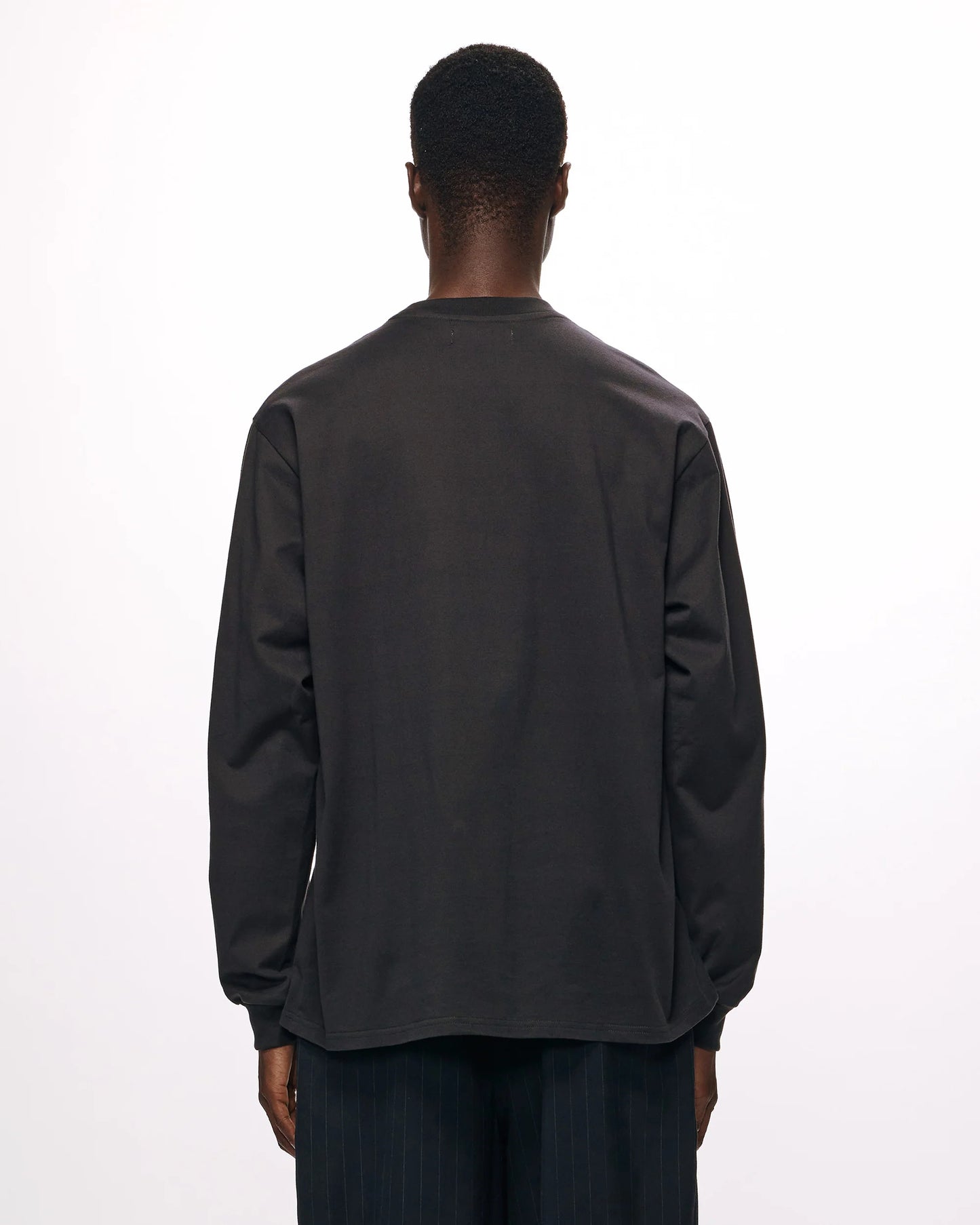 MARKA CREW NECK L/S TEE - CHARCOAL