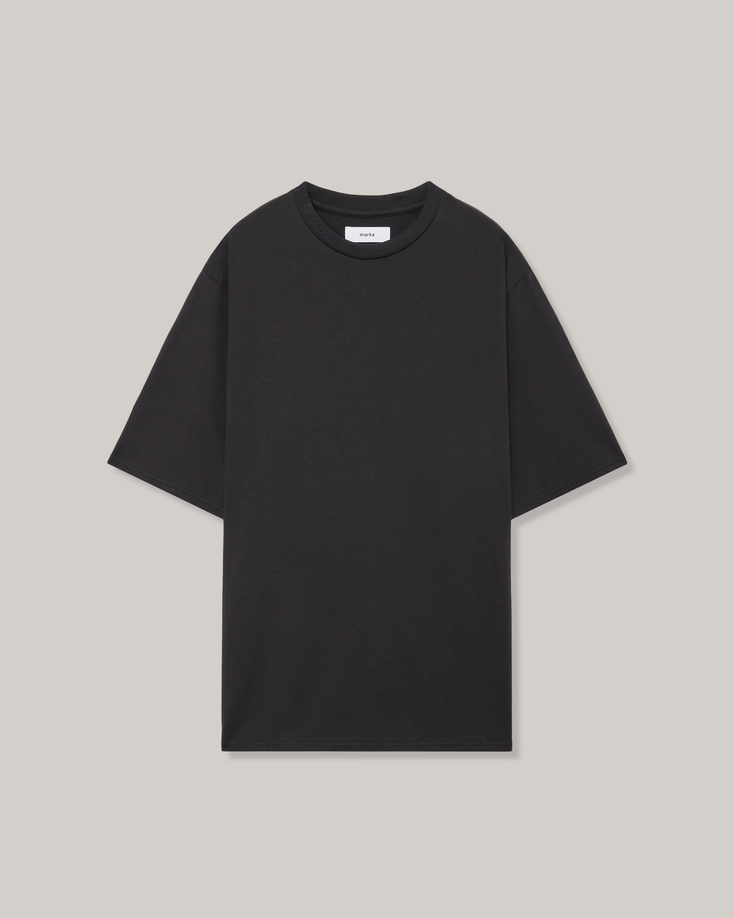 MARKA CREW NECK TEE - CHARCOAL