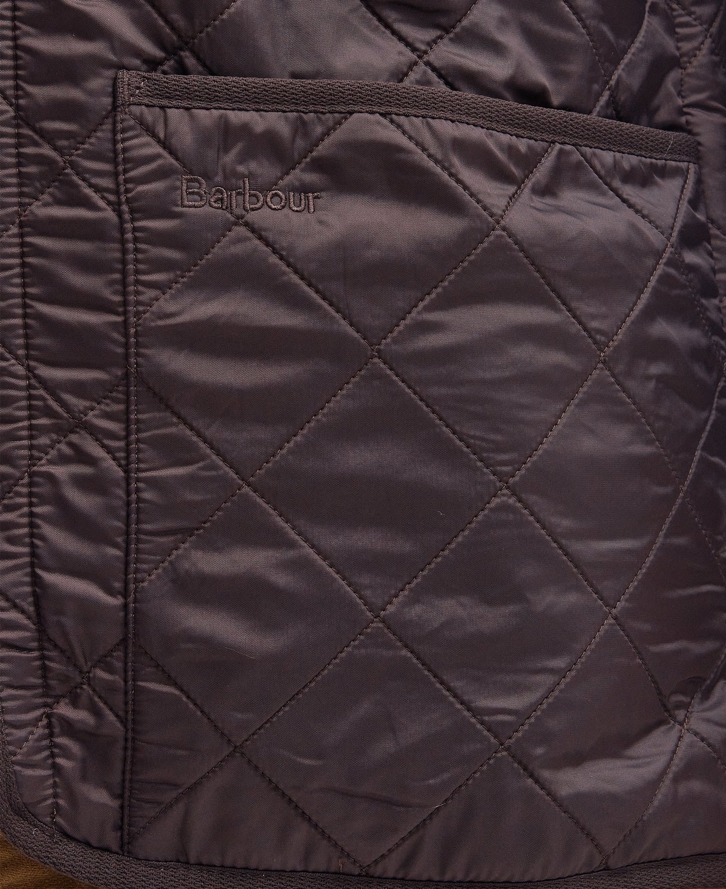 BARBOUR POLARQUILT LINER  - DARK BROWN